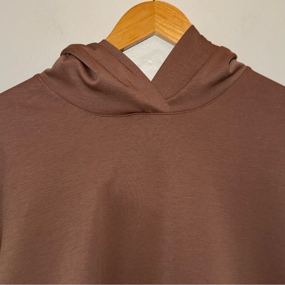 Athleta Gallery Hoodie Pullover Tunic Top Shirttail Women’s Size Extra Large - Picture 3 of 11